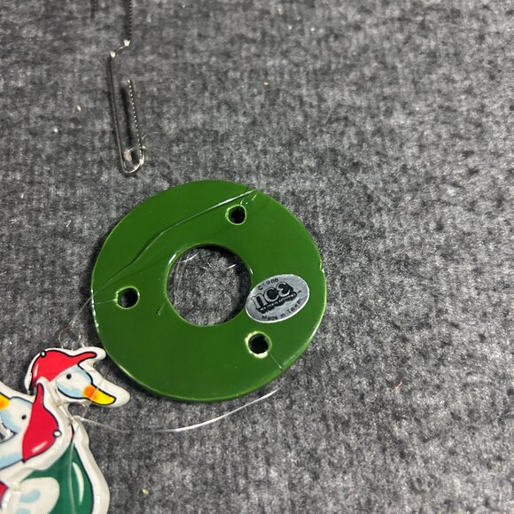 Vintage Ceramic Skating Geese Vintage Christmas Mobile Ornament Cottagecore - Picture 9 of 10